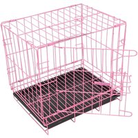 Pet Folding With Toilet Dog Cage Poodle Small And Medium Container(Blue35cm) moving of Rabbit Cage Puppy Cat Cage Dog Cage