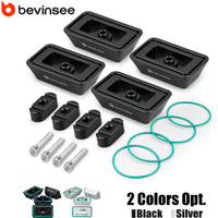 BEVINSEE Billet Aluminium Jack Pad Adapter Set for BMW E46 320d 320i 325i 330i 330d X3 E83 Z4 E85 E89 E86, Replace 51717065919