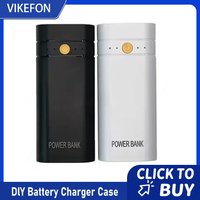 2X 18650 5V 2A 6000mAh For Phone Electronic Charging USB Type-C Battery Charger Case DIY Power Bank Box Not Including Batteries