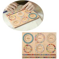 91AC Bead Board Bracelet Beading Beading Tray Plate for Jewelry Making DIY Necklace Measuring Tool Accessory