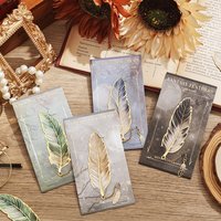 1Pc Vintage Feather Bronzing Metal Bookmark With Chain Pendant Creative Stationery Gift For Teachers Friends Book Club Lovers