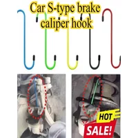 1/4Pc Car S Shape Caliper Hooks Brake Caliper Hanger Hook Set Disc Suspension Disc Service Brake Service Automotive Repair Tools