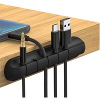 Cable Clip Cable Organizer Holder Silicone USB Cable Winder Management Clips Self Adhesive Desk Tidy Organiser Wire Cord Holder