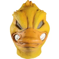Halloween Costume Yellow Duck Head Party Animal Mask Cosplay Prop Latex Masks Green Fish Mask Funny Duck Bill Realistic Masks