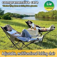 Four-speed adjustable Outdoor Camping Chair Folding Chair Portable Beach Hiking Picnic Travel Seat Fishing Tool