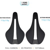 AliExpress NONE Ultralight 3D Printed Carbon Bicycle Saddle 148g 240x155mm MTB Road Gravel Bike Seat Parts for Comfortable Riding Experience