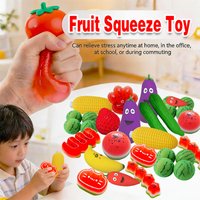 Simulated Fruit&Vegetable Squishy Toys Cute Watermelon Banana Strawberry Corn Slow Rebound Decompression Anti-Stress Adult Gifts