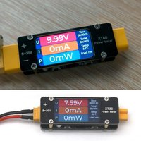 64A Bidirectional DC Voltage Current Power Analyzer XT30 XT60 Ammeter Temperature Alarm For BMS RC Drone Battery Charger Monitor