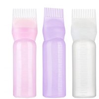 1pc Oil Applicator Bottle For Hair Professional Hairdressing Dyeing Comb Bottles Barbershop Hairdresser Coloring Supplies