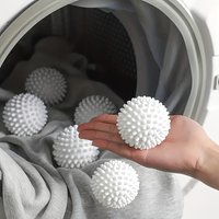 10 Pcs Reusable Laundry Balls - Removes Hair, Softens Fabrics, Anti-Tangle & Wrinkle-Free, Large Dryer/Washing Machine Balls