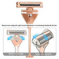 RZACLEA 4-Layer Half-Blade DE Safety Razor | Precision Shave with Magnetic Ease | Luxury Eco-Friendly Razor Gift Set