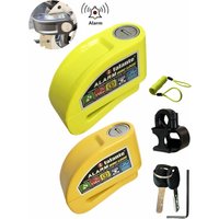 AliExpress falante Falante Motorcycle Bicycle Alarm Disc Lock Security Anti-thef Aluminium alloy Waterproof Reminder Rope+Lock bracket 6 colors