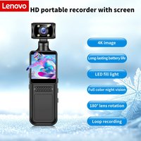 Lenovo Handheld 2K Hd Rotating Mini Portable Camera Wearable Night Vision Sports Recorder Outdoor Activity Recording For Sports