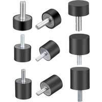2Pcs M4 M6 M8 Rubber Shock Mounts Metal Anti Vibration Bobbin Isolator Damper Type VE Rubber Vibration Isolator for Water Pumps