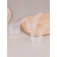 10Pcs 20g Flat Bottom Graduated Measuring Spoon With Scale Transparent Plastic Kitchen Baking Measuring Spoon Tableware