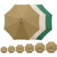 Replaceable Parasol Top Cloth Garden Patio Canopy Parasol Cover Shade Rainproof Banana Umbrella Cloth 2/2.3/2.5/2.7/3/3.5m