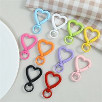 5pcs Metal Heart Lobster Claw Clasps Swivel Lanyards Trigger Snap Hooks Strap for Jewelry Making DIY Bags Keychain Key Rings