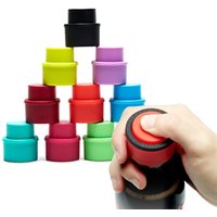 Bottle Stopper Inflatable Airtight Soda Cap Frizzy Drink Sealer Caps Reusable Bottle Pump Cover Carbonation Keeper