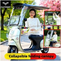 AliExpress NONE New Waterproof Motorcycle Cover Electric Bike Canopy Sun Protection Foldable Windshield