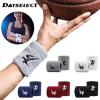 AliExpress dayselect Sports Elastic Wrist Guards Breathable Sweat Absorbing Double Sided Terry Outdoor Sport Cycling Fitness Basketball Tennis Unisex