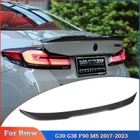M Performance Pro Style Rear Trunk Spoiler Tail Fin for BMW G30 G38 F90 M5 M5+ 2017 2018 2019-2023 Car Tail Wings Accessories