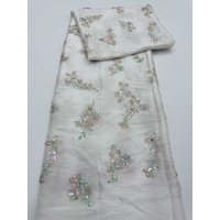 Elegance Exquisite Hot Sale Luxury New Fashion Design Fabric Handmade Embroidery Net Lace Beads Making Women Wedding Dress Sew