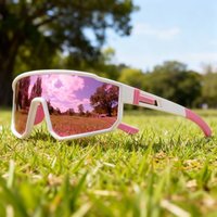 Oversized Sports Sunglasses - One-Piece UV400 Lens, Unisex for Cycling, Hiking, Travel & Outdoor