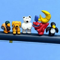 Japan Daisuke Kondo Art Animal Figure Capsule Toy Blind Box Cute Polar Bear Dinosaur Action Figure Desktop Ornament Collection