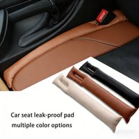 Car Seat Gap Filler, Universal Soft Car-Shaped Filler, Faux Leather Anti-Leak Pad, Insert, Spacer Pad, Car Accessories