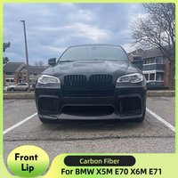 Carbon-Frontspoilerlippe für BMW X5M E70 X6M E71 X72 2010-2014 FRP Frontspoiler-Splitter-Schutz 3-teilig
