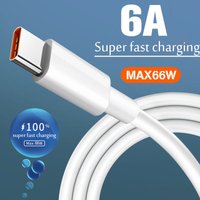 6A 66W Super Fast Charger Type C Cable for Huawei P50 P60 Nova 8 9 10 Honor 50 70 90 100 200 Lite X7 X8 X9 Magic 5 USB C Cable