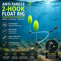 Anti Snag Double Hook Rig Lead Resistant Fishing Tackle Pre Tied Line Set River Lake Sea Angling Gear Ready Use Kit Combos Setup