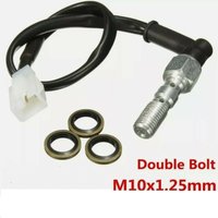 For Motorcycle Hydraulic Double Banjo Bolt Brake Pressure Light Switch M10x1 /1.25mm