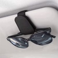 Car Sun Visor Magnetic Leather Sunglasses Clip For Renault Megane 2 3 4 Triber Koleos Zoe San Kadjar Kangoo Duster Master Kaptur