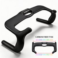 BALUGOE Carbon Sprint Racing Bike Handle Track Cycling Handle Black Matt Road Bike Handlebar TT Bicycle Handlebar for Latest UCI