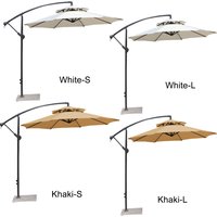 Double Top Sunshade Umbrella Replacement Cloth Outdoor Courtyard Garden Umbrella Replacement Top Cover (Only Canopy)