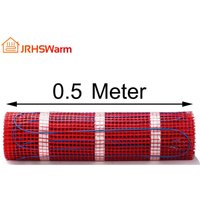 230V 150w/m2 Electric Underfloor Heating Mat Kit Pad System Parts For bathroom Ceramic Stone Tile Wooden Floor Heated Warming