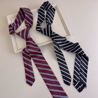 New JK Ties Women Striped Neck Tie Girls Japanese Style for Jk Uniform Long Skinny Necktie Plaid Waist Belt Necklace Accessories