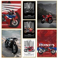 Motorcycle H-Honda-A Poster Wall art print art suitable for living room bedroom bar parlor home decor gift