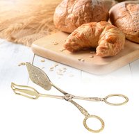 Retro Zinc Alloy Multi Purpose Serving Tongs Non Slip for Bread Cake Pastries for Kitchen Buffet Baking