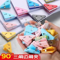 10/20pcs Color Triangle Clips Bill Clip Book Paper Corner Clip Binder Clip for Clamp File Index Photo Office School Organizer