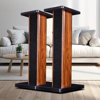Wooden Speaker Stand for HIFI Audio - Solid Wood Bookshelf Stand, Vibration Isolation Rack for Surround Sound
