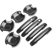 For Suzuki Swift 2005-2017 Chrome Carbon Fiber Car Door Handle Cover Trim Sticker Styling Accessories