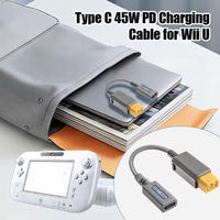 Type C 45W PD Charging Cable for Nintendo WII U Nintendo WII U Gaming Console Power Supply Wire USB C Game Console Cord