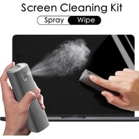 2 in 1 Microfiber Screen Cleaner Spray Bottle Set Mobile Phone Computer Microfiber Cloth Wipe Iphone Cleaning Glasses Wipes for