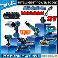 2026 New Sale Makita Brushless Grinder Butter Gun Chainsaw Inflator Combination Silicone Gun Cutting Machine Set for 18v Battery