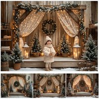 Tło fotograficzne LS, Boże Narodzenie, sypialnia, sofa, zasłony, dekoracje, rodzina, Święta, impreza, portret, rekwizyty do studia fotograficznego