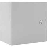 Boîtier électrique extérieur étanche IP65 en acier galvanisé avec serrure, boîte de jonction murale résistante aux chocs IK08 pour chantier de construction résidentiel et industriel