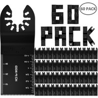 5-60Pcs Universal Saw Blade Oscillating Multi Tool Blades Straight Scale Multi Tool Cutting Wood Saw Blades For Dremel Milwaukee