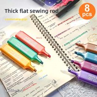 8 Tilted Colored Highlighters, Sparkling Highlighters | Quick-Drying, Various Colors, for Note-Taking and Craft Manuals, Doodling, Drawing, Classroom Rewards